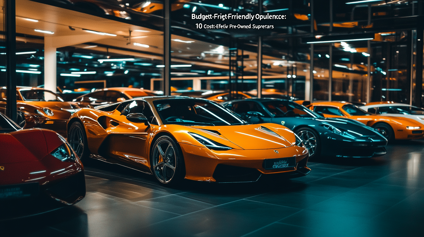 "Budget-Friendly Opulence: 10 Cost-Effective Pre-Owned Supercars"