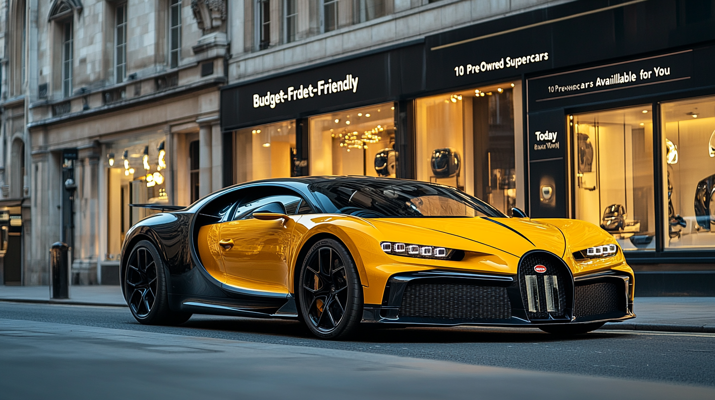 "Budget-Friendly Opulence: 10 Pre-Owned Supercars Available for You Today"