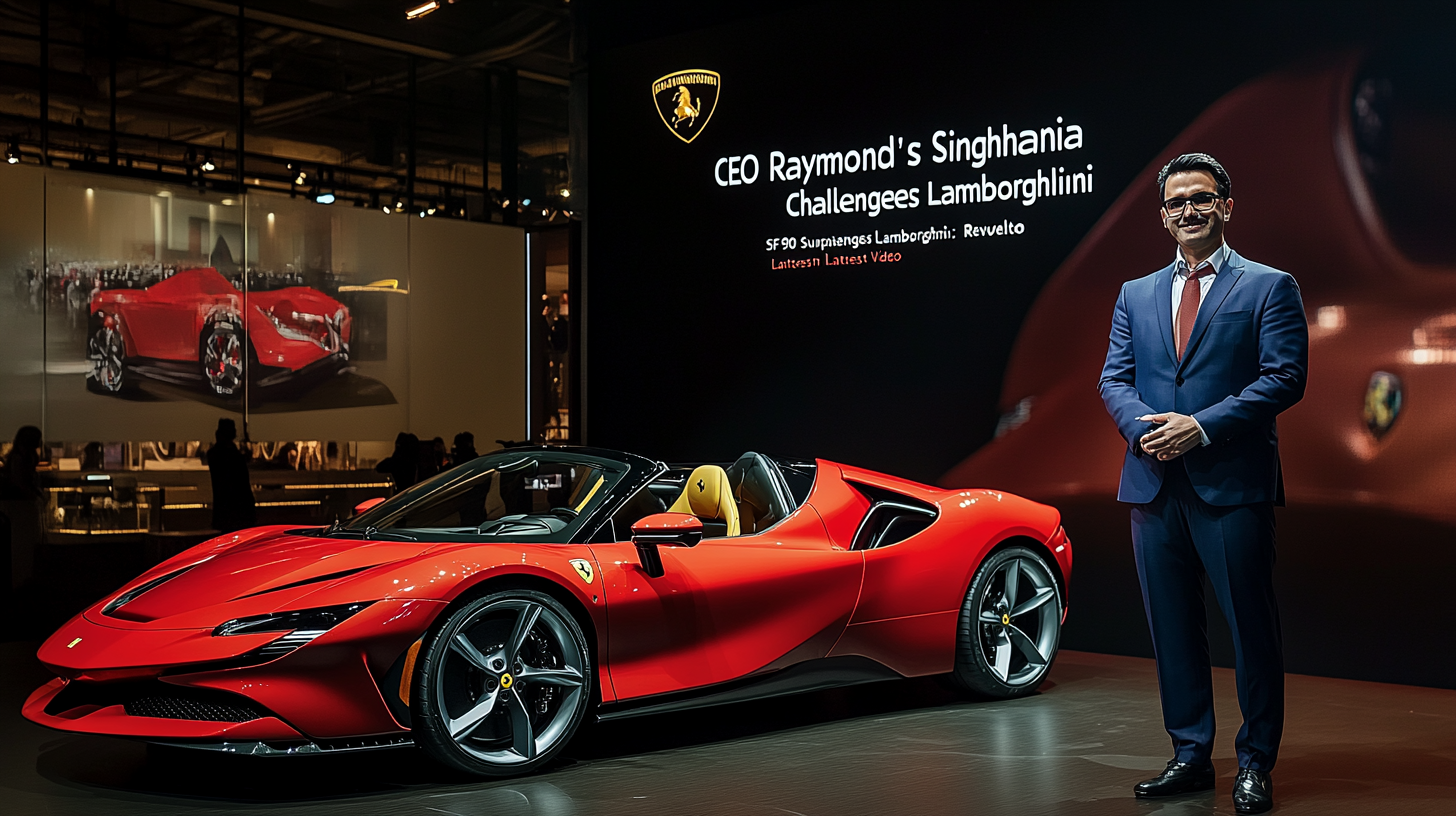 “Raymond’s CEO Gautam Singhania Challenges Lamborghini: Ferrari SF90 Surpasses Revuelto in Latest Video”