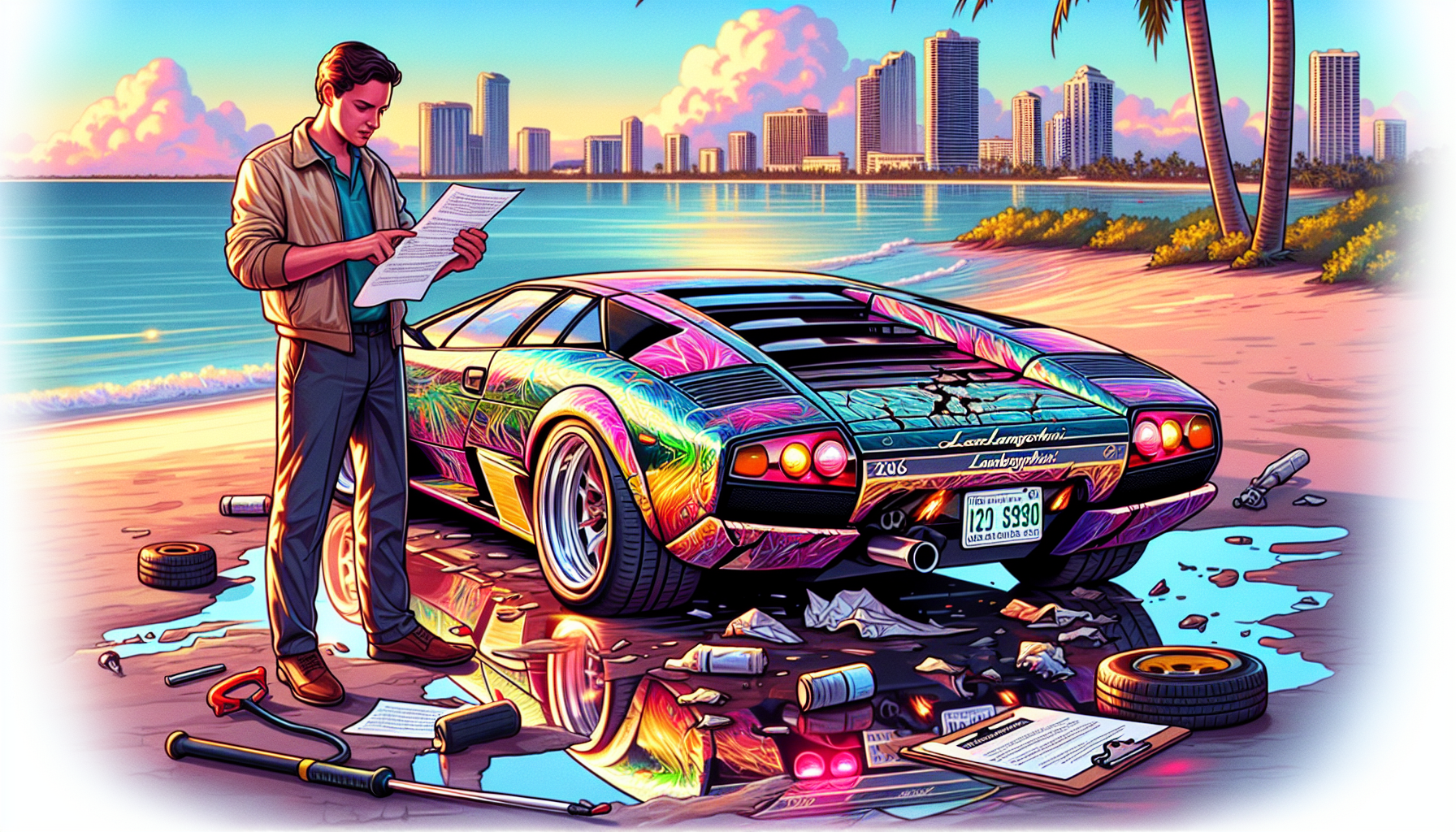 Florida Man Discovers Concealed Damage on 2006 Lamborghini, Celebrates Affordable Repair Options
