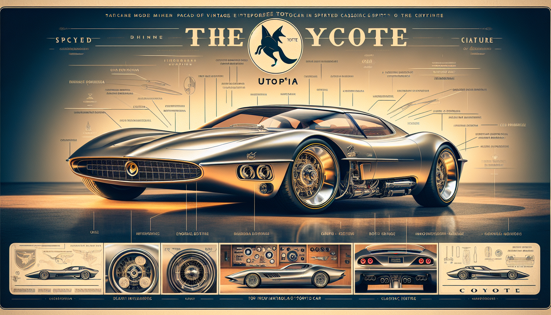 Pagani Unveils "The Coyote" Utopia Featuring Vintage-Inspired Aesthetics